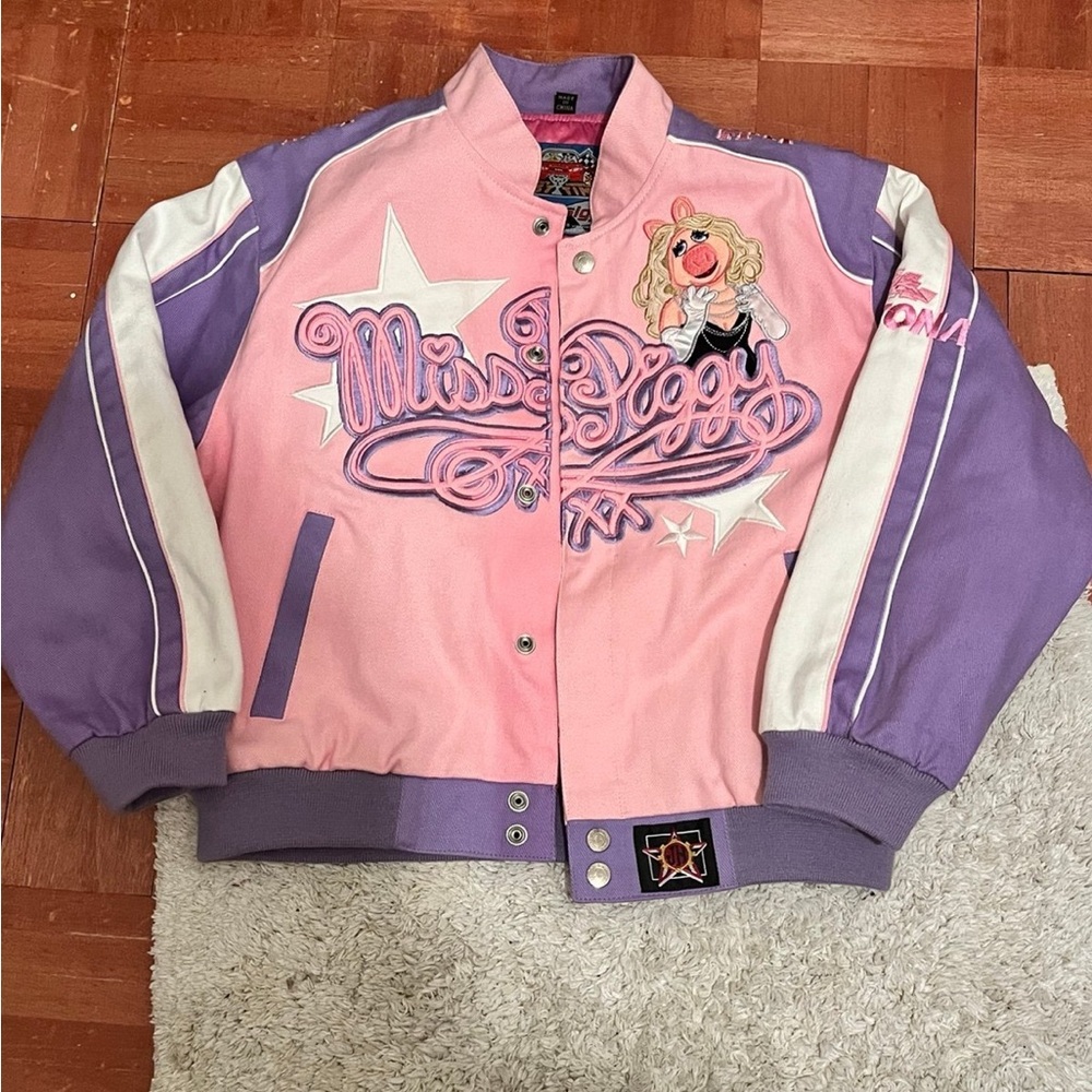 RARE Y2K miss piggy daytona 500 jacket